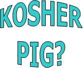 KOSHER
PIG?